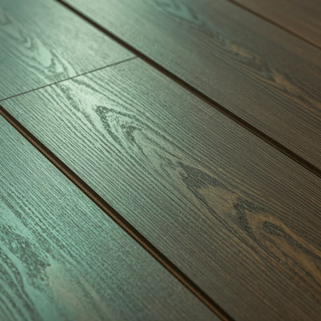 New hardwood boards laid into the bay of a Victorian parlour, following the angles of the bay walls